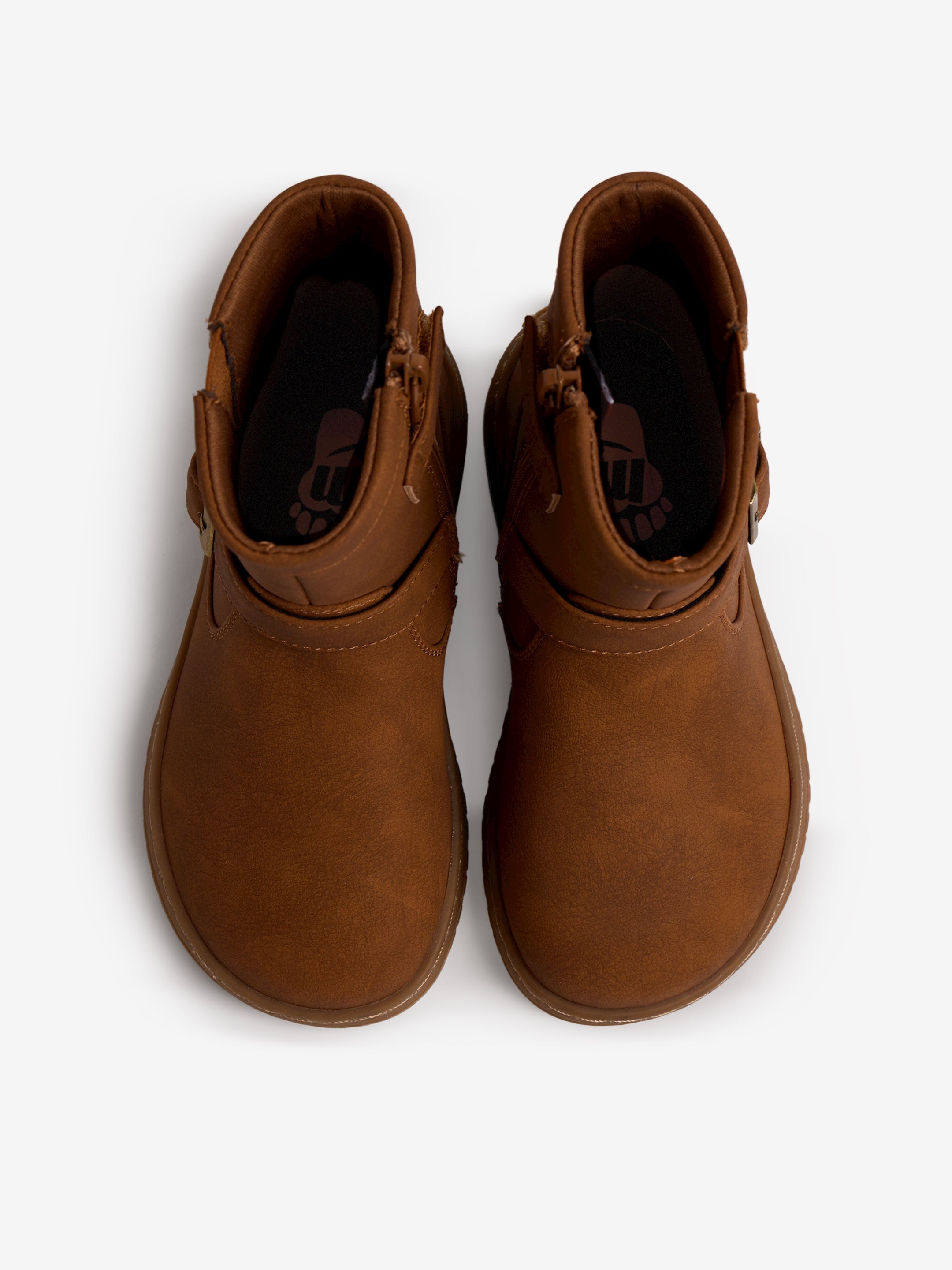 botines Niña Botines de niño marron 02
