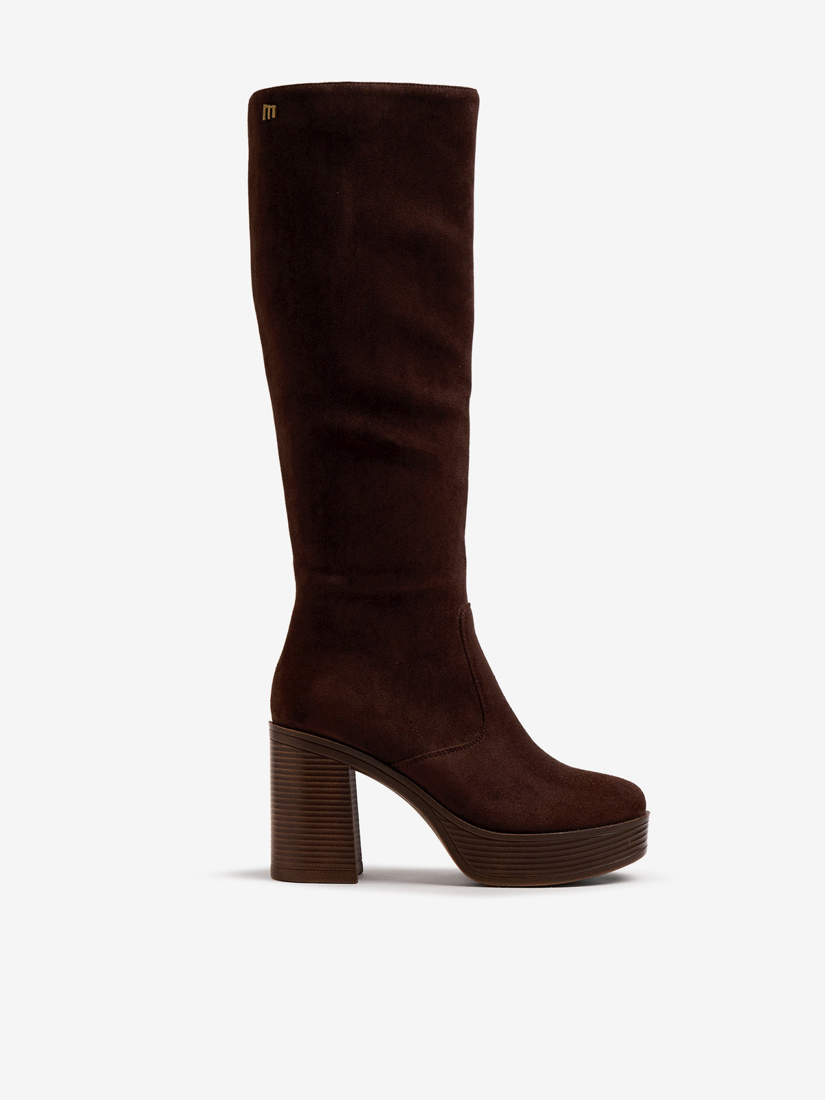 botas de tacón Mujer Botas altas mujer marron 01