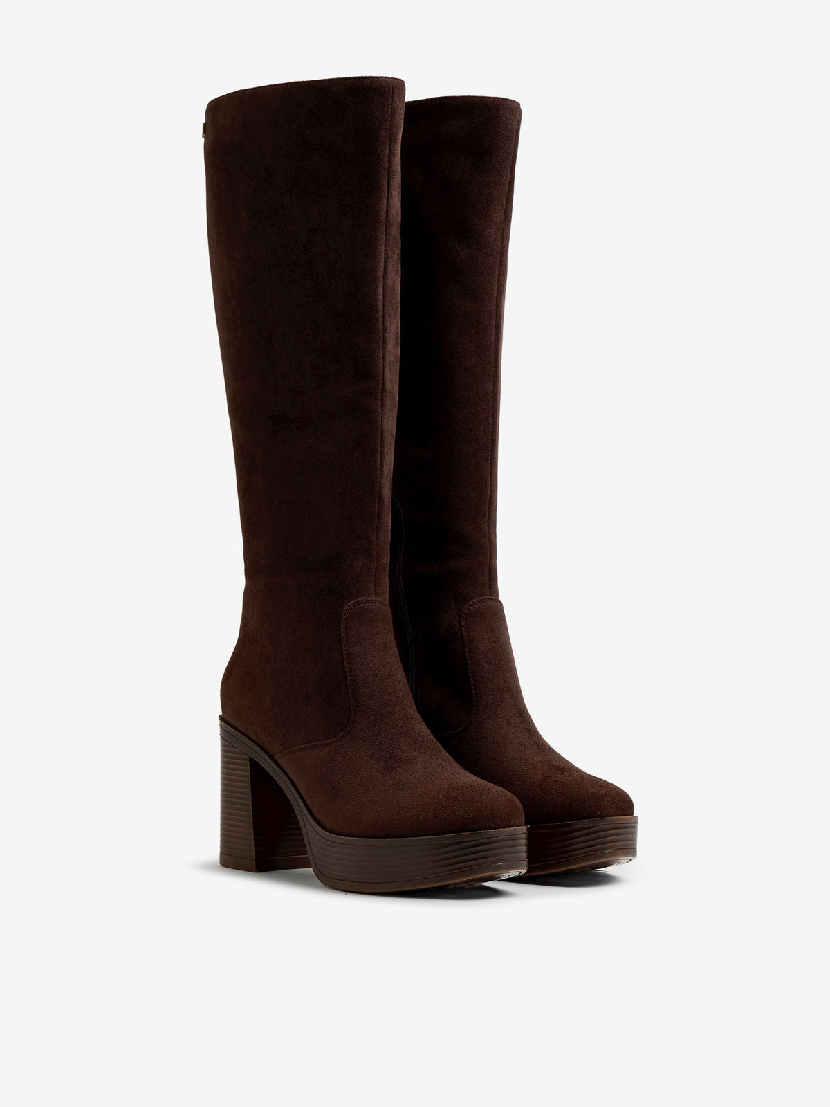 botas de tacón Mujer Botas altas mujer marron 05