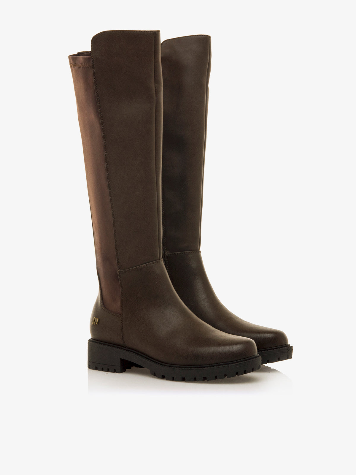 botas planas Mujer Botas para mujer marron 05