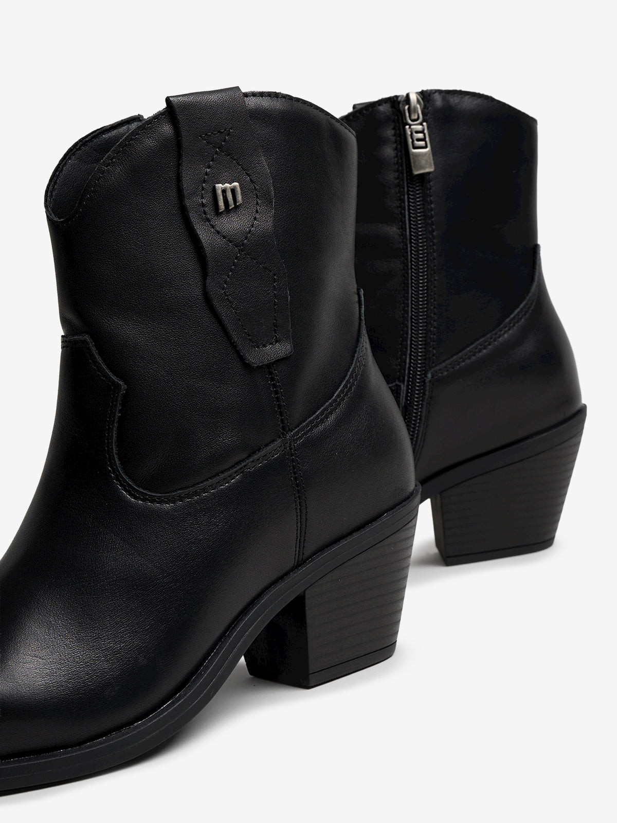 botines de tacón Mujer Botines negro 04