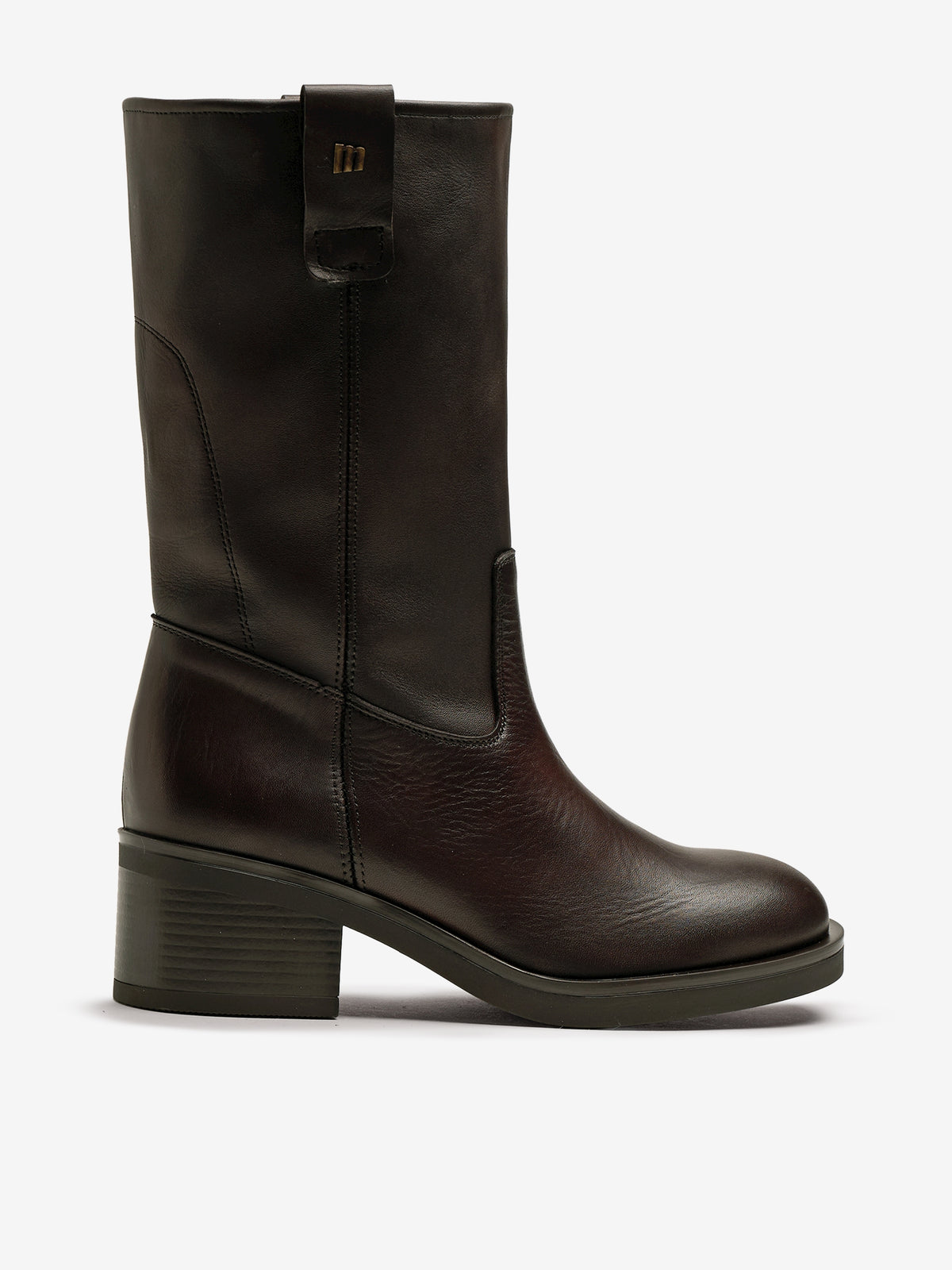 botines planos Mujer Botines de tacón marron 01
