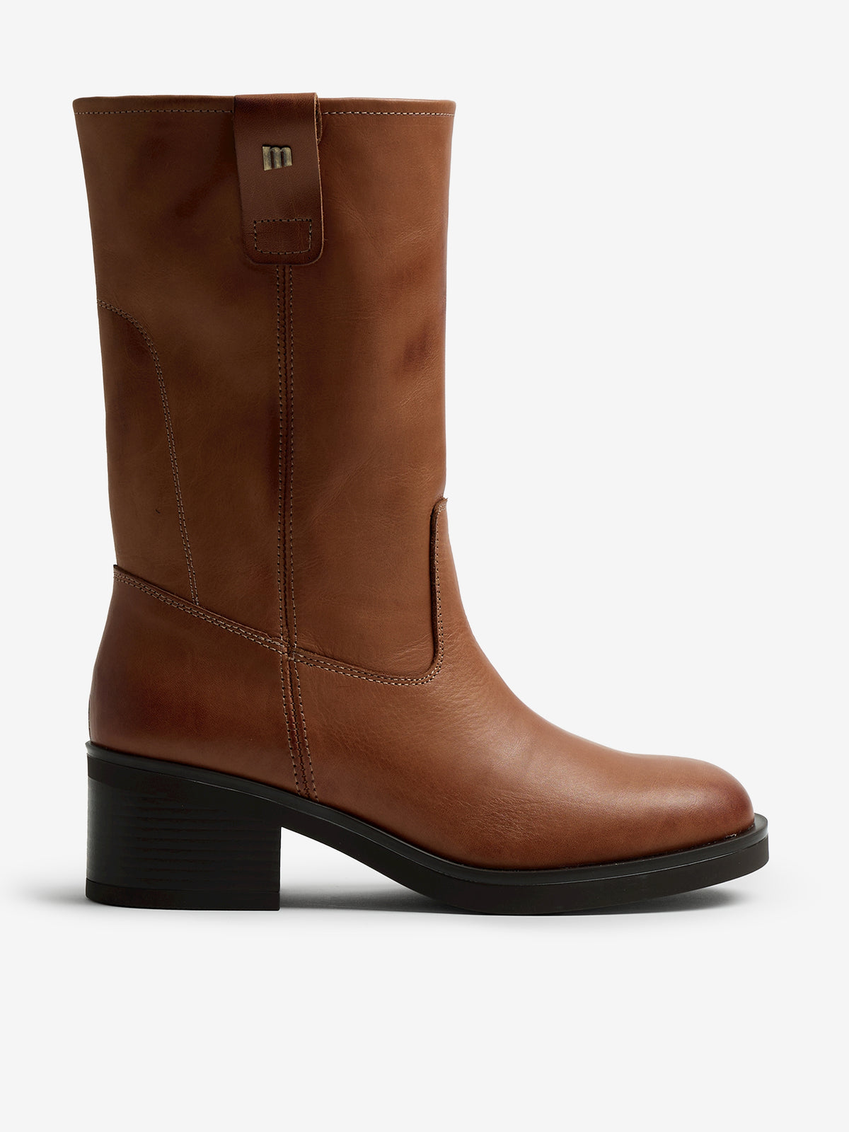 botines planos Mujer Botines de tacón marron 01