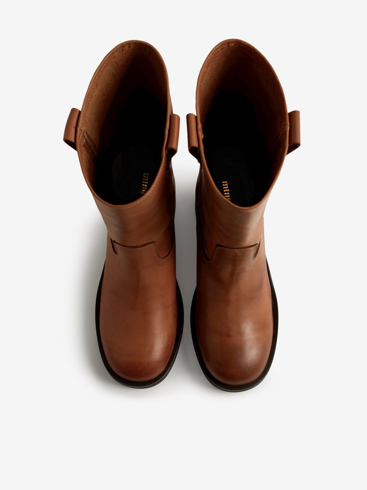 botines planos Mujer Botines de tacón marron 02