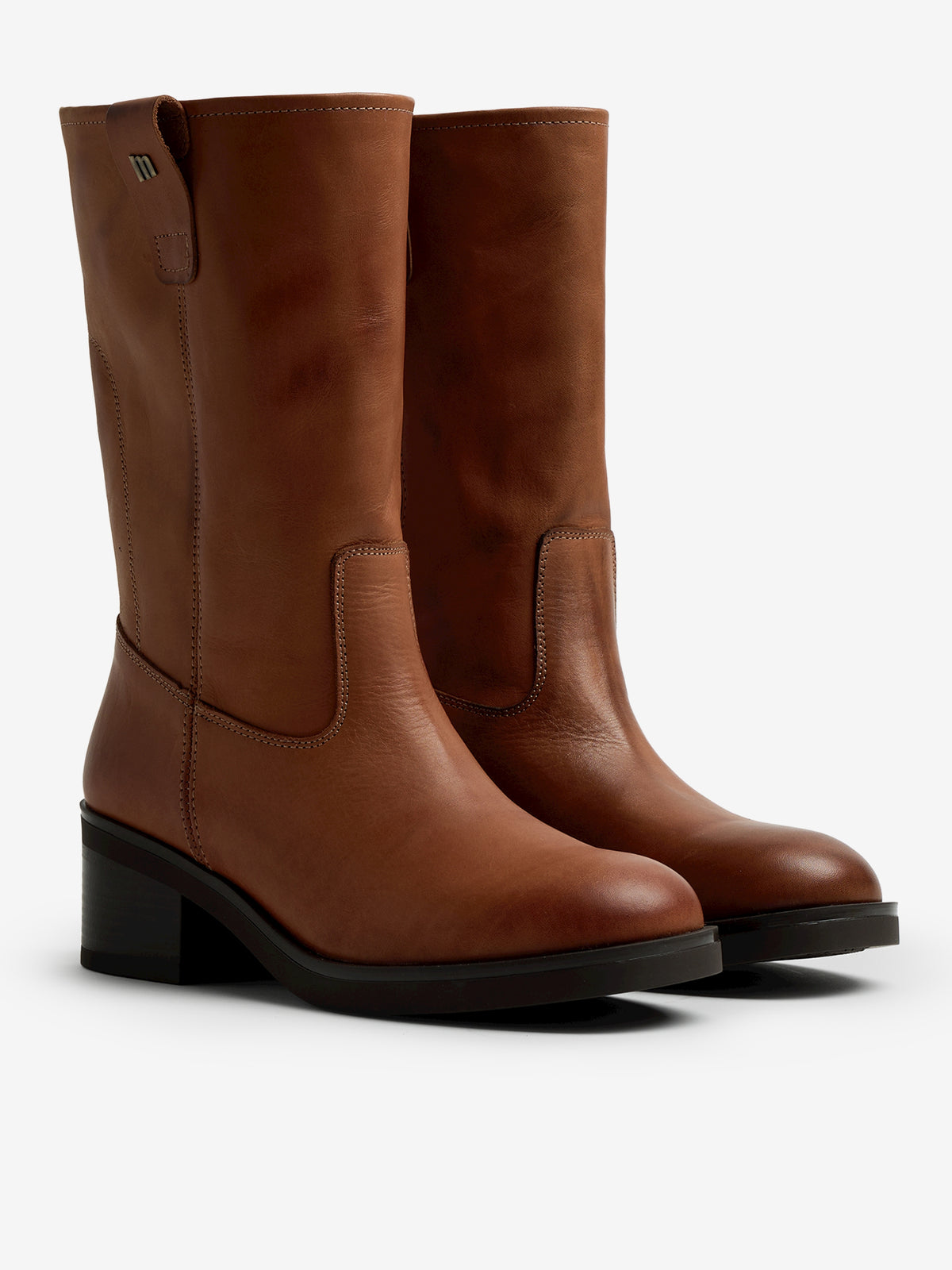 botines planos Mujer Botines de tacón marron 05