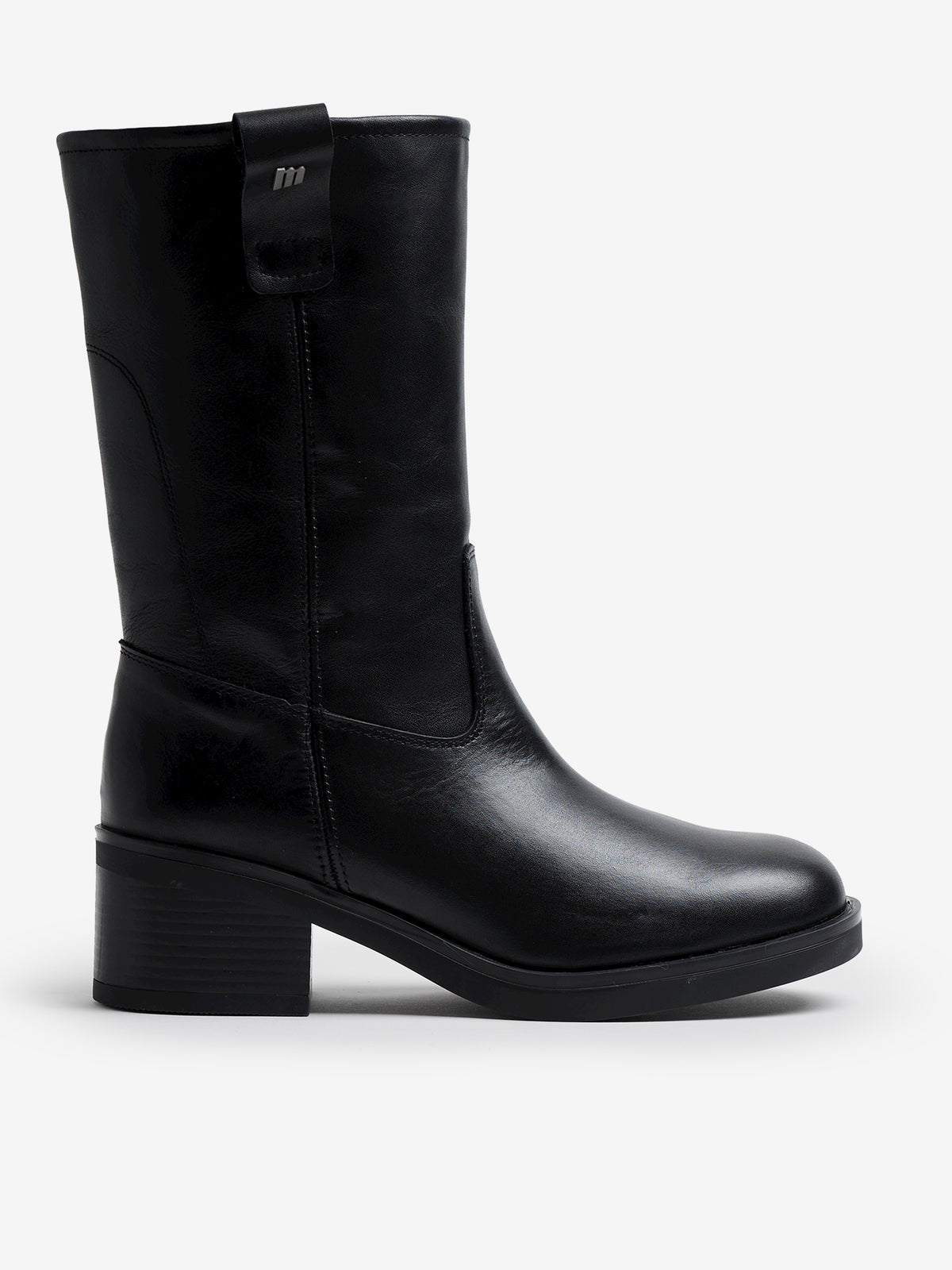 botines planos Mujer Botines de tacón negro 01