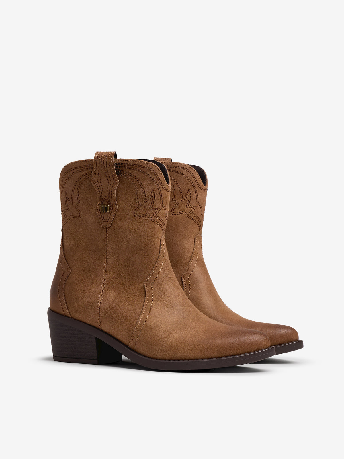 botines planos Mujer Botines de tacón marron 05