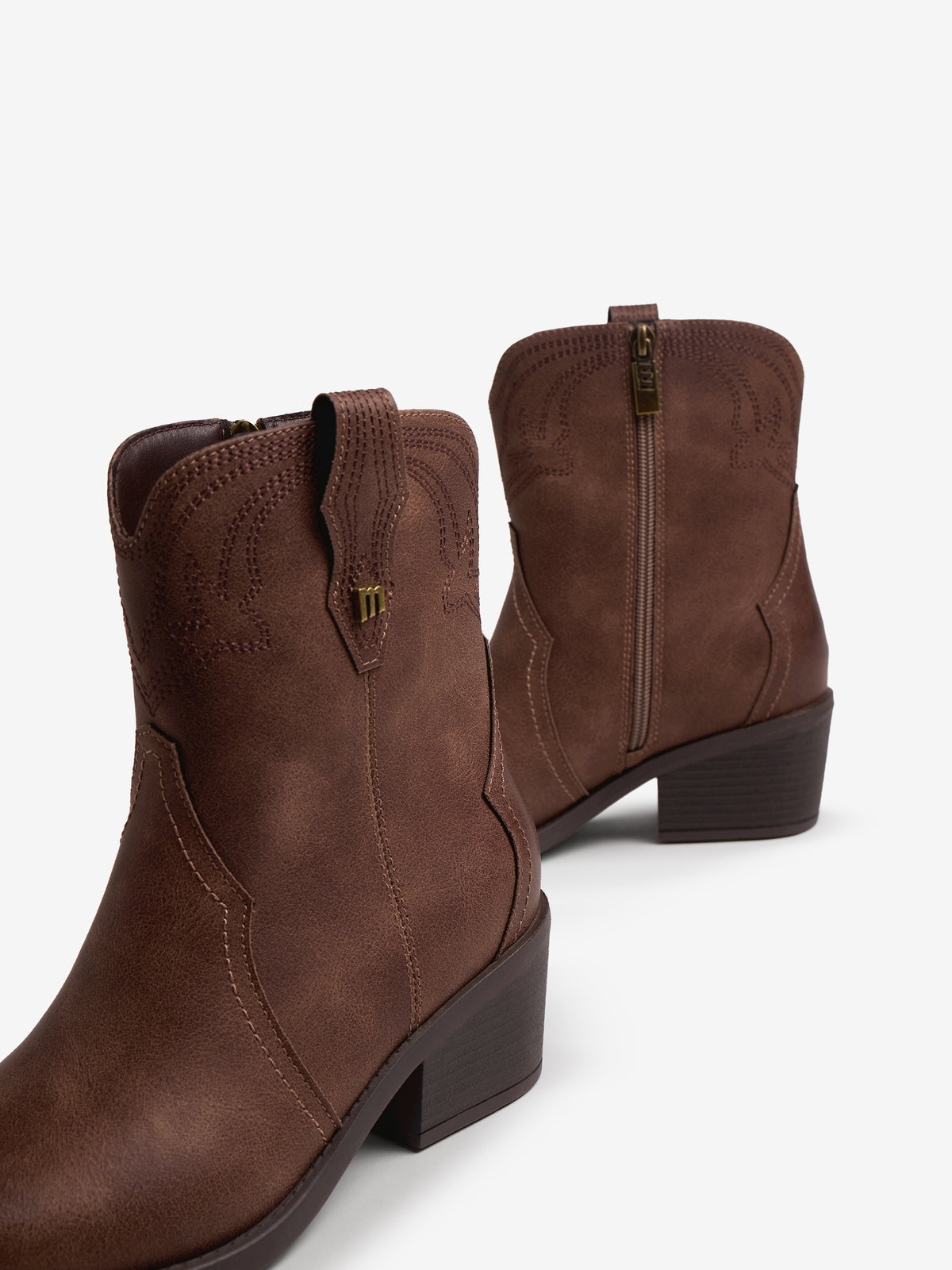 botines planos Mujer Botines marron 04