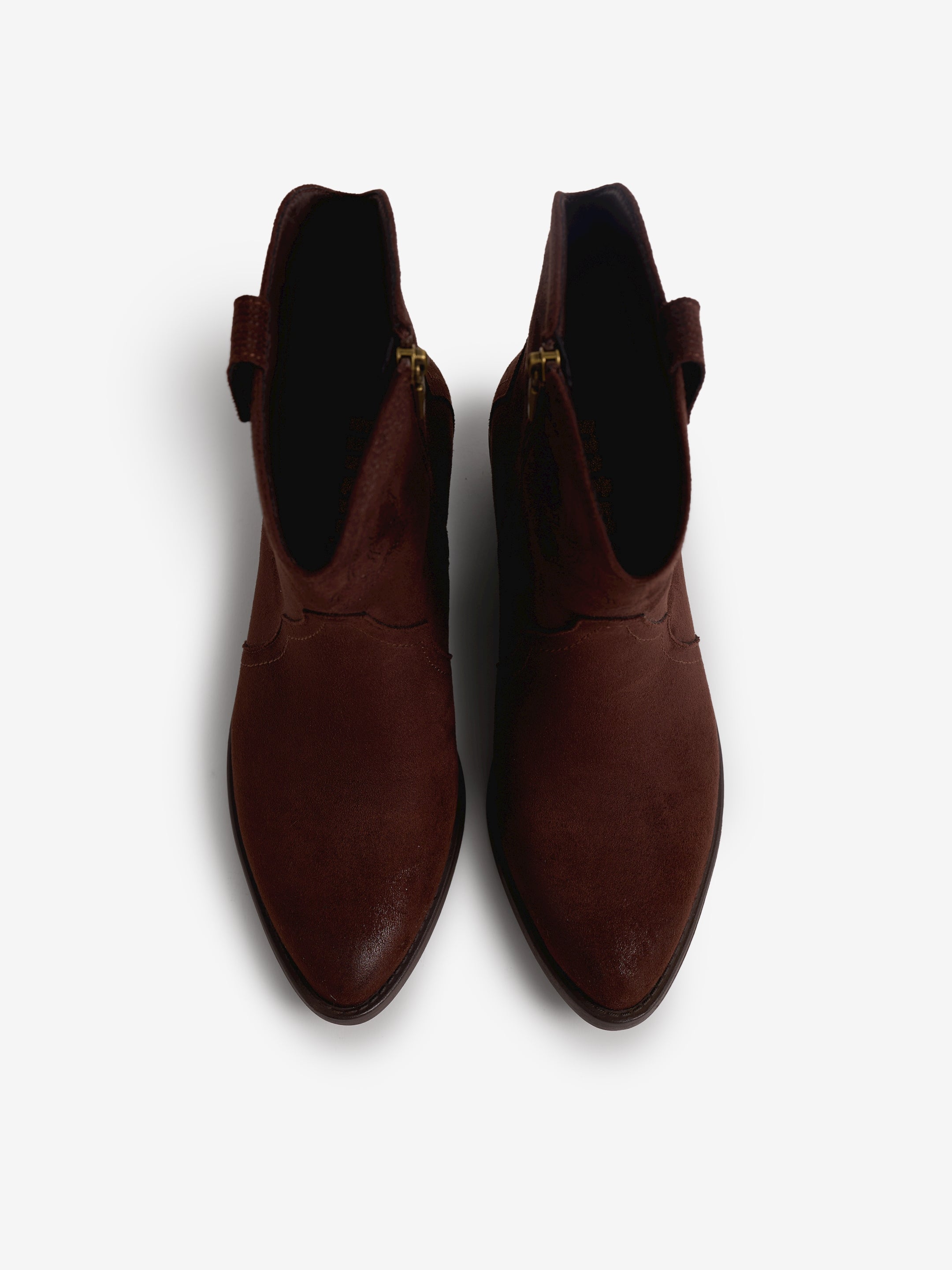 botines planos Mujer Botines de mujer marron 02