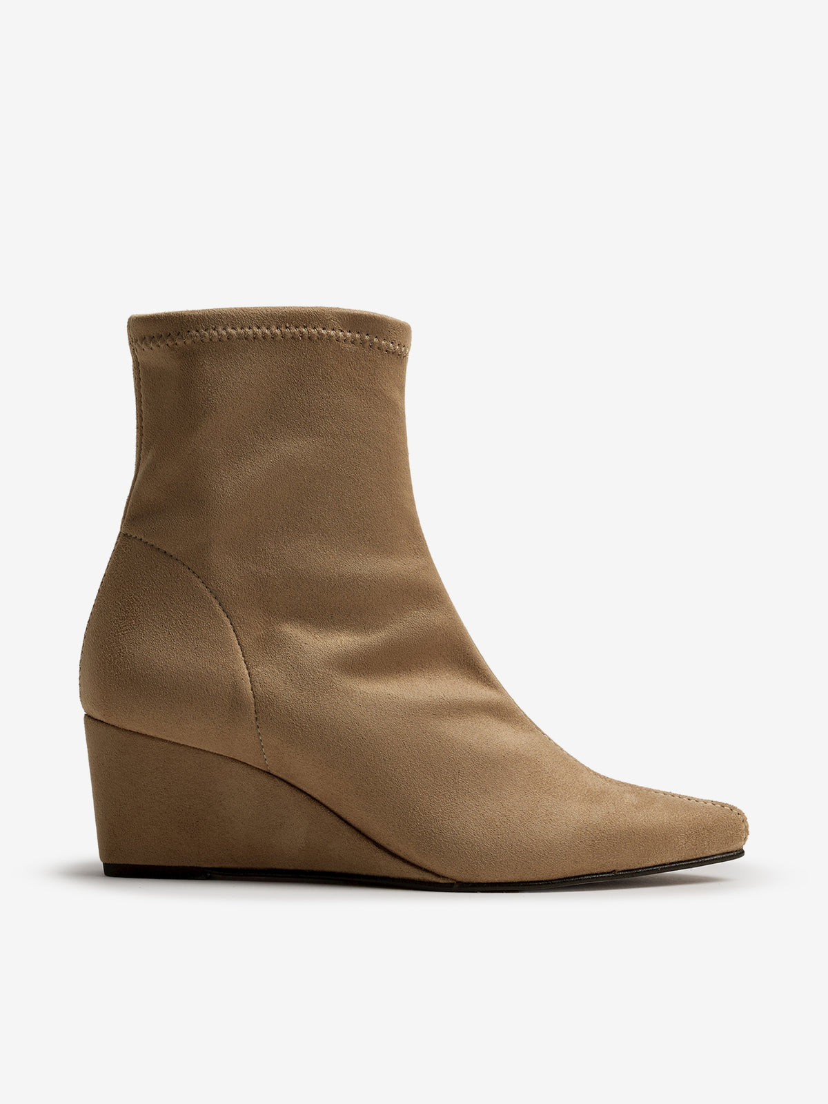 botines de tacón Mujer Botines beige 01