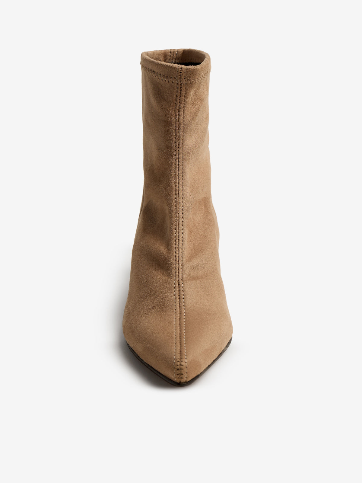 botines de tacón Mujer Botines beige 07