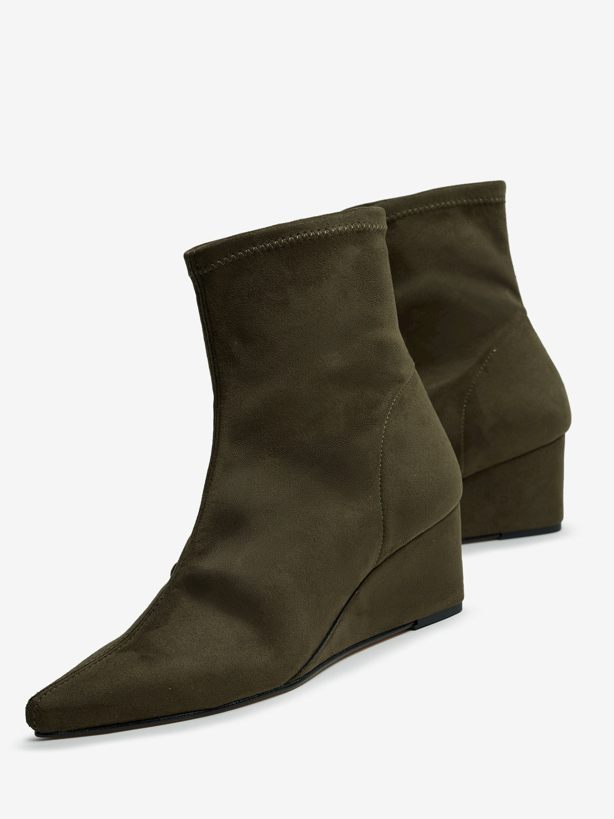 botines de tacón Mujer Botines verde 04