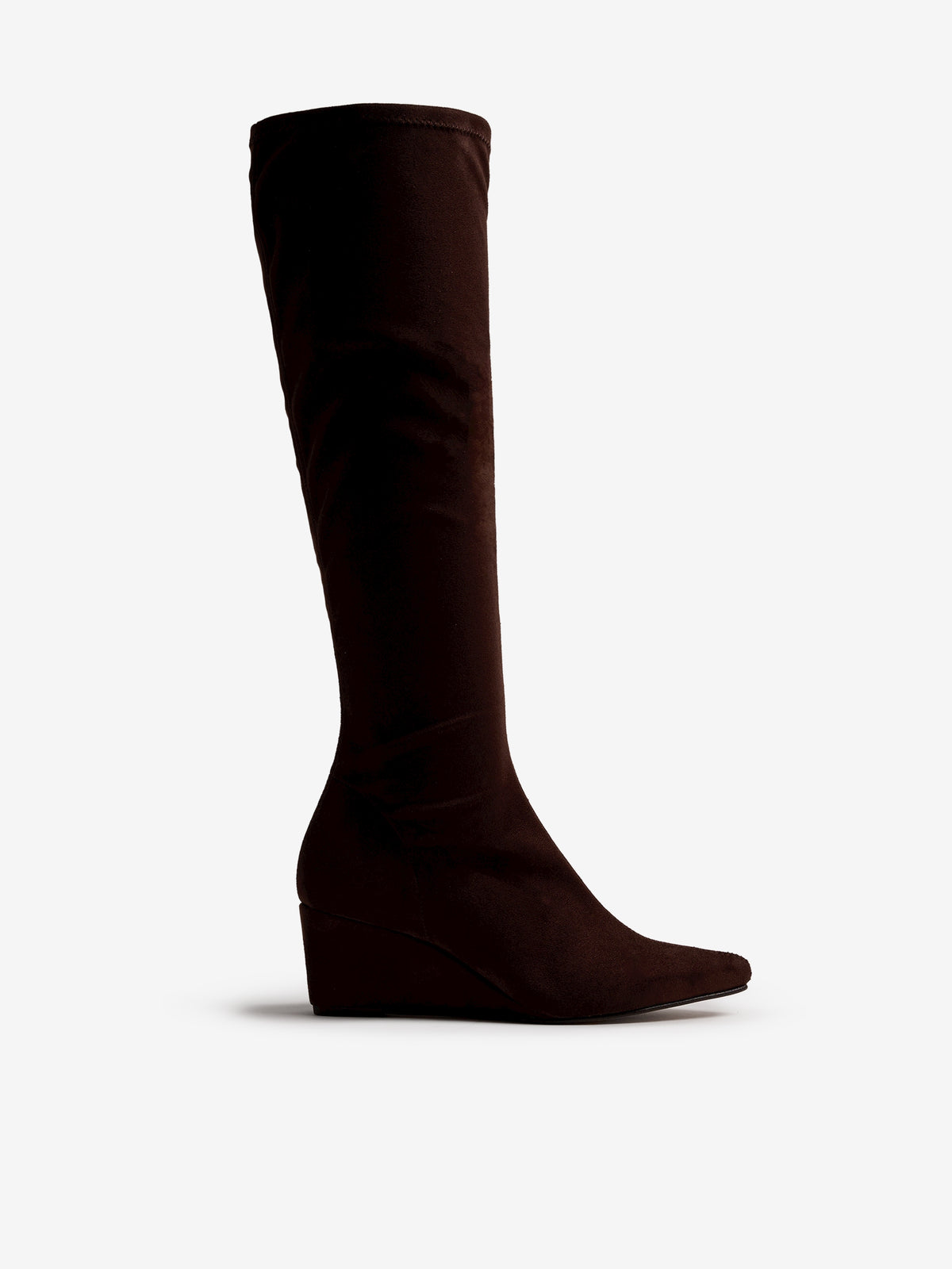 botas de tacón Mujer Botas de cuña marron 01