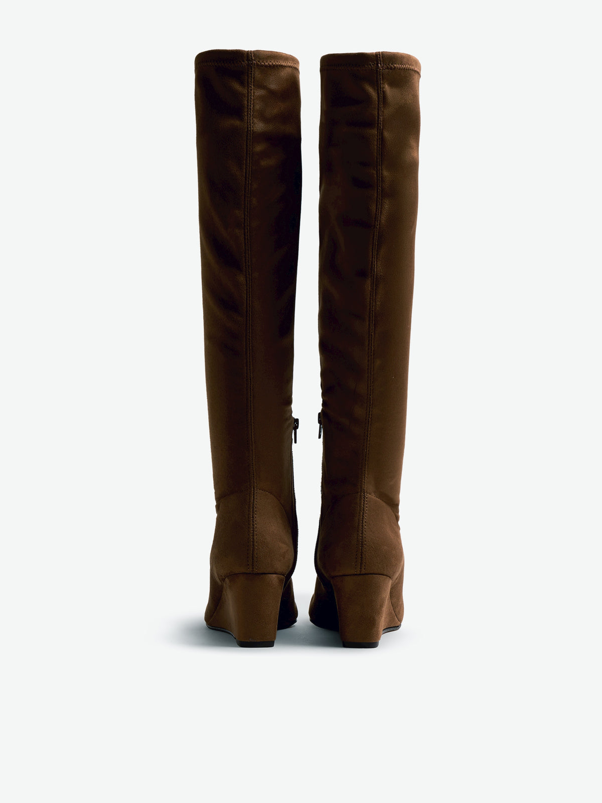 botas de tacón Mujer Botas de cuña marron 04