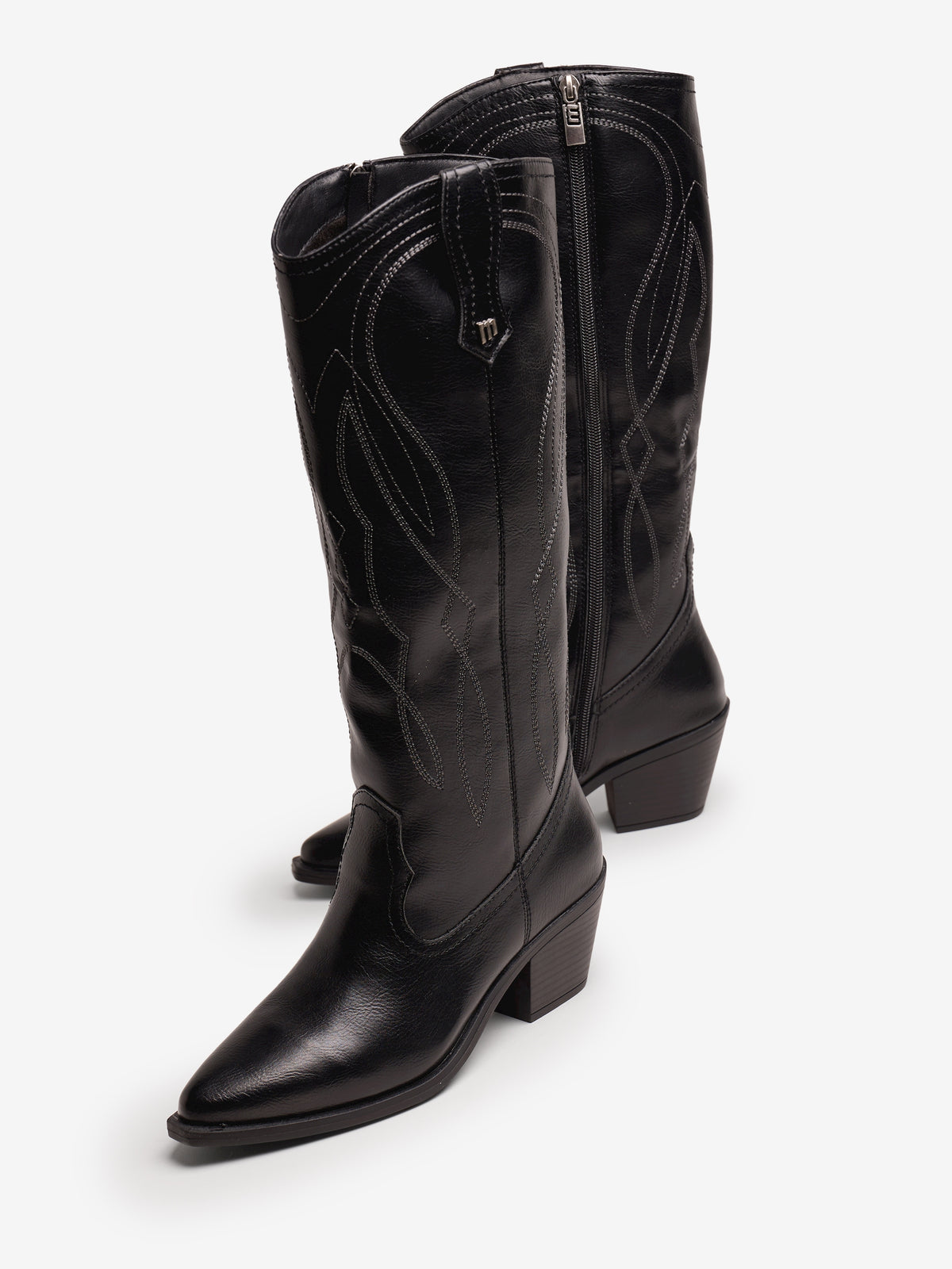 botas de tacón Mujer Botas negro 04