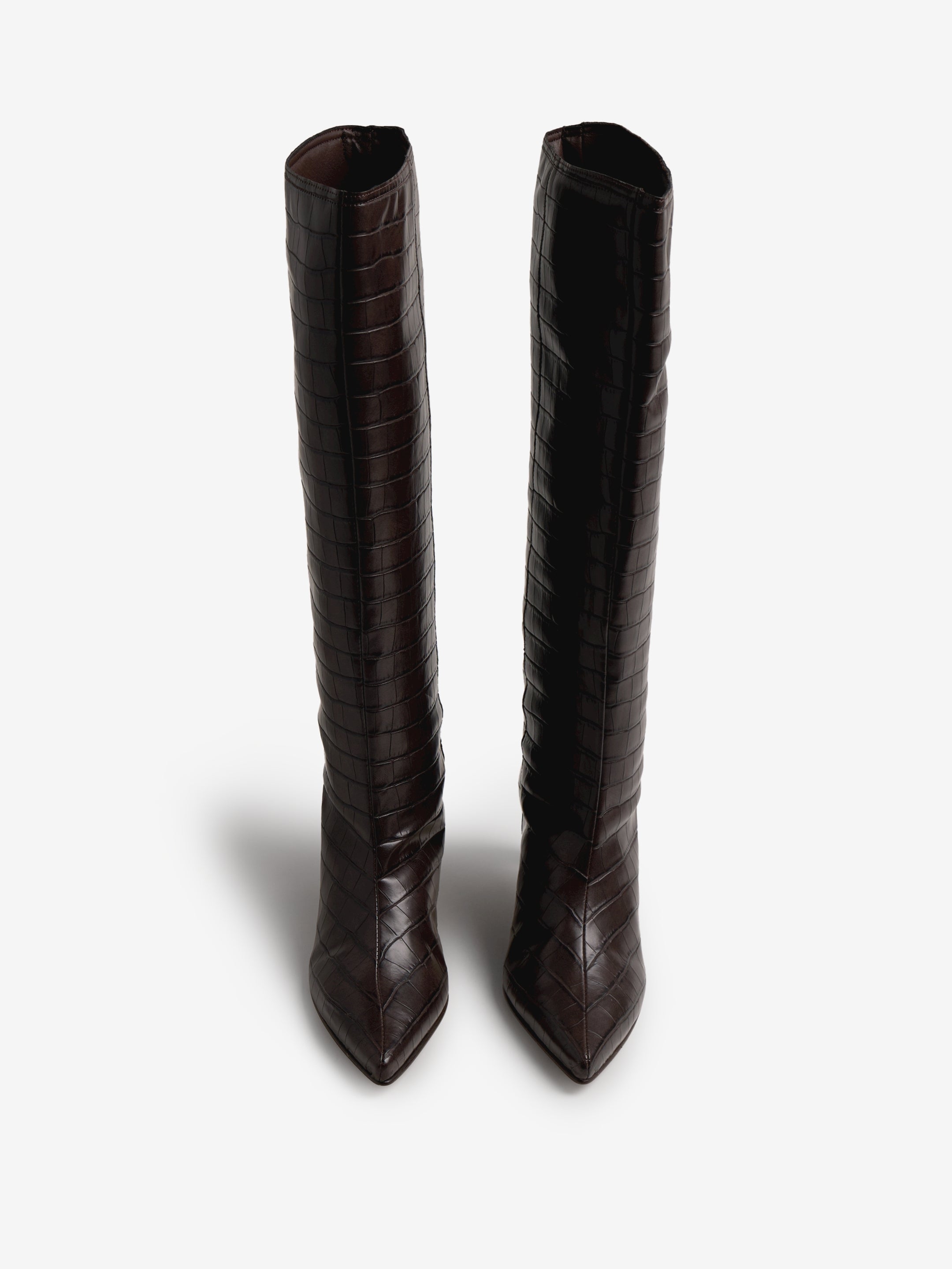 botas de tacón Mujer Botas de tacón marron 02