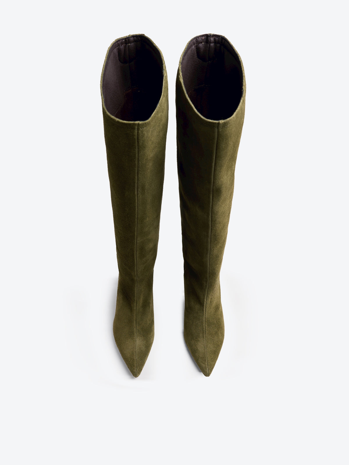 botas de tacón Mujer Botas verde 02