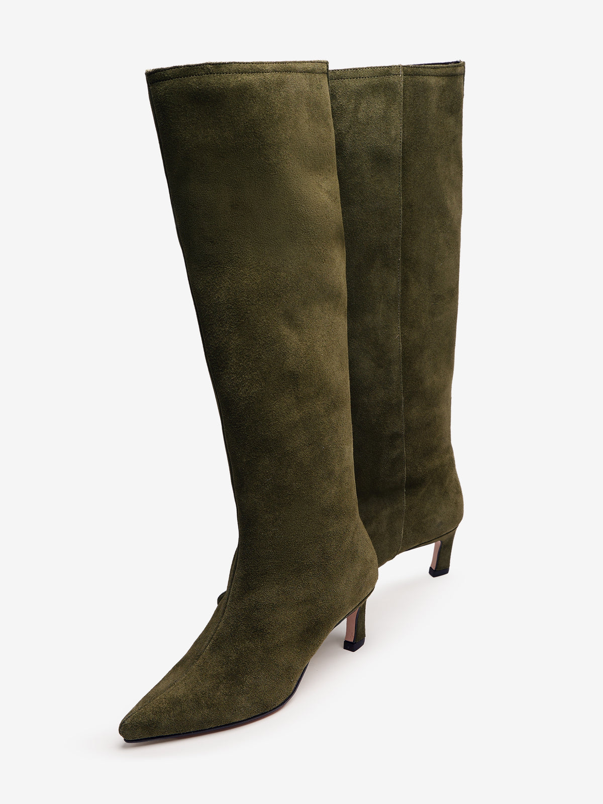 botas de tacón Mujer Botas verde 04