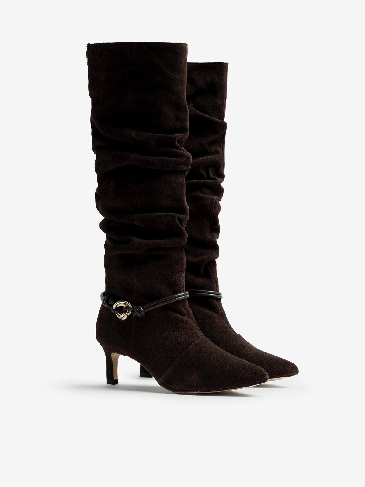 botas de tacón Mujer Botas marron 05