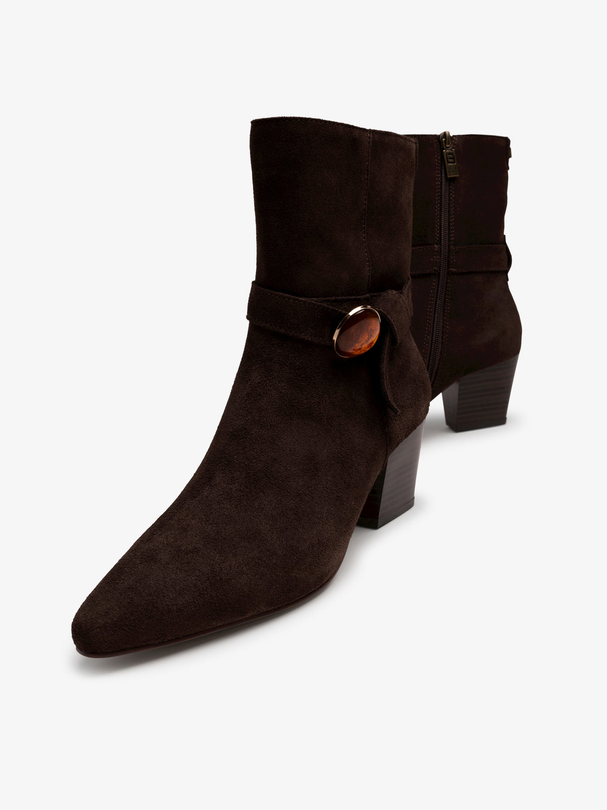 botines de tacón Mujer Botines marron 04