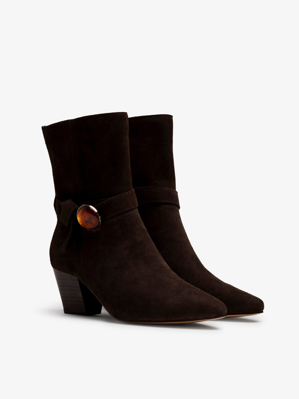 botines de tacón Mujer Botines marron 05
