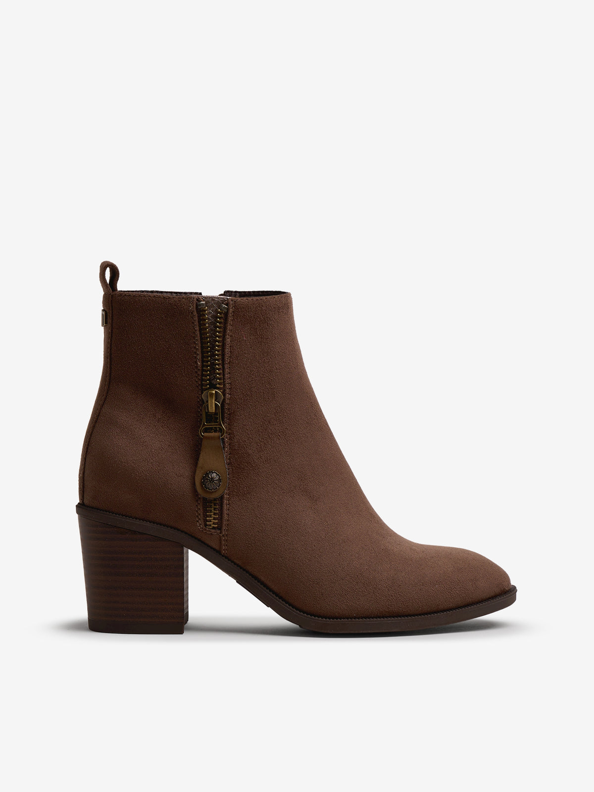 botines de tacón Mujer Botines marron 01
