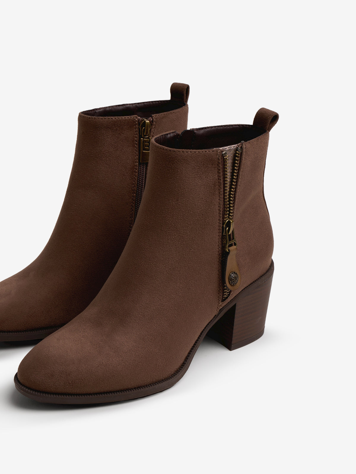 botines de tacón Mujer Botines marron 04