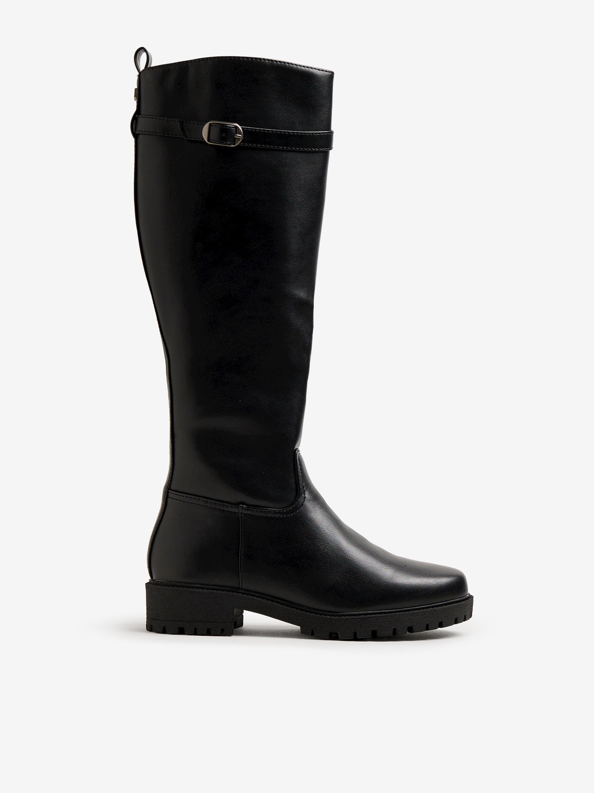 botas planas Mujer Bota alta negro 01