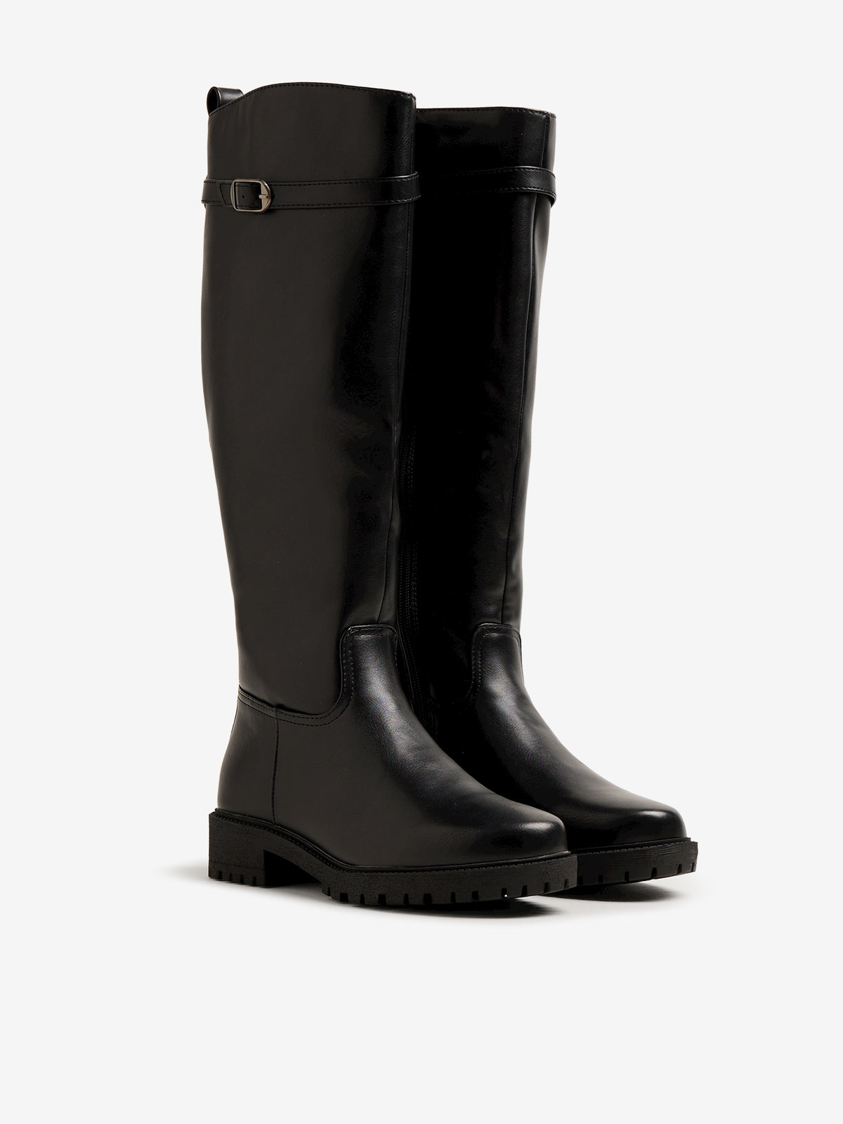botas planas Mujer Bota alta negro 05