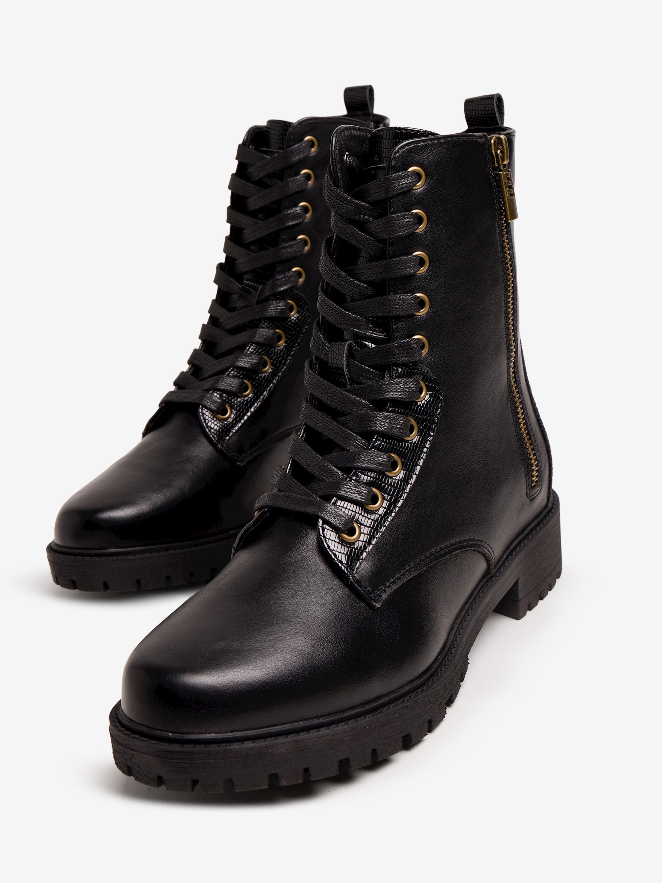 botines planos Mujer Botines negro 06