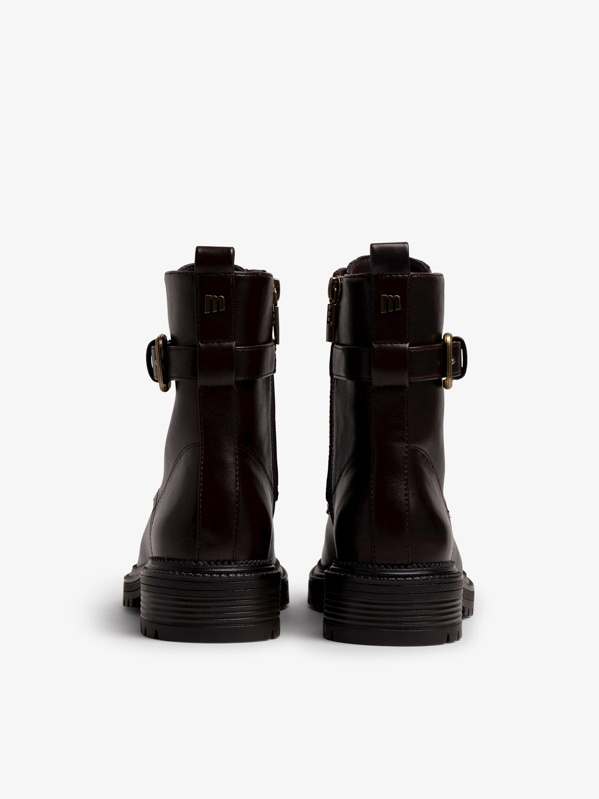 botas planas Mujer Botines marron 03