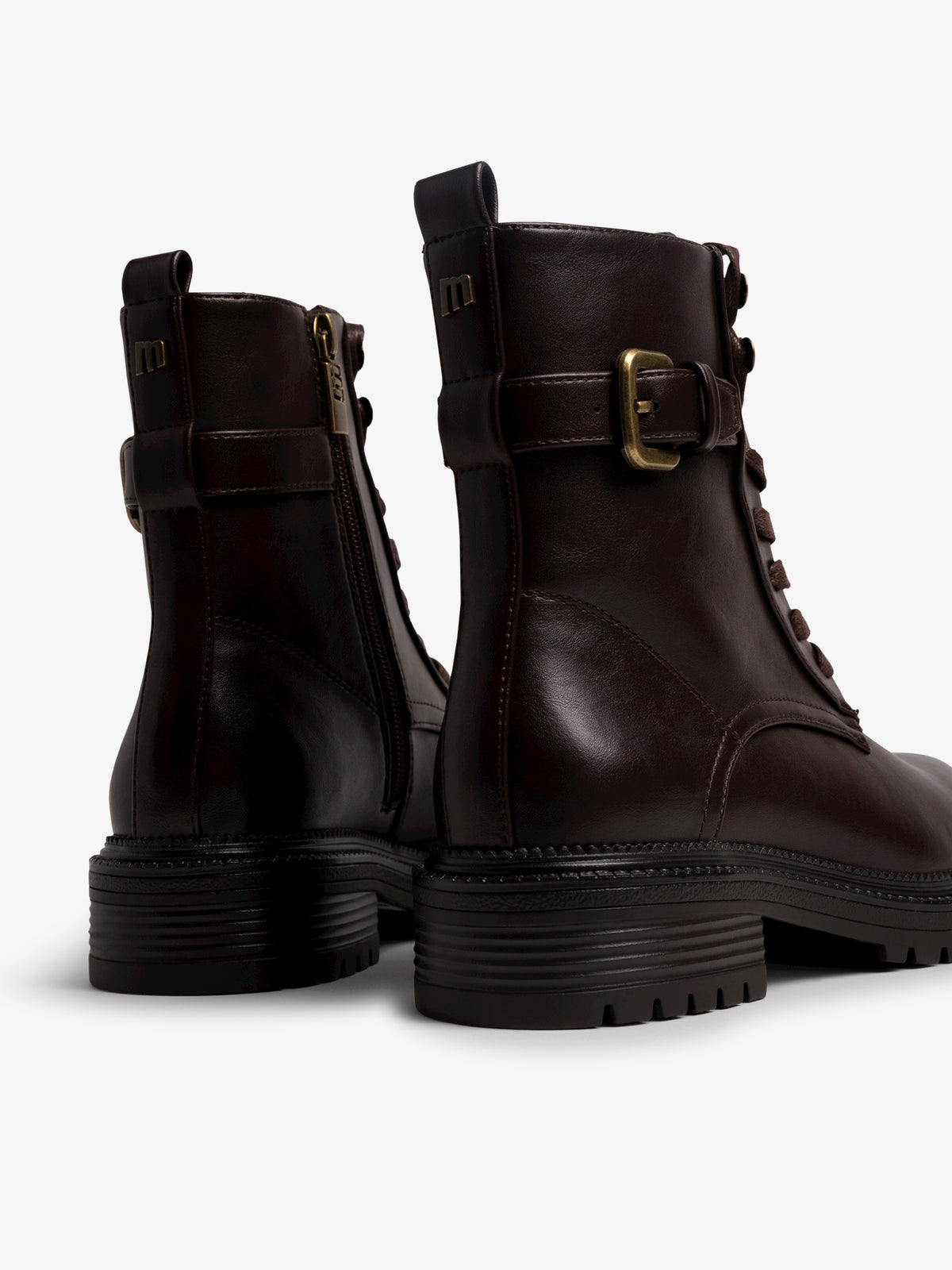 botas planas Mujer Botines marron 06