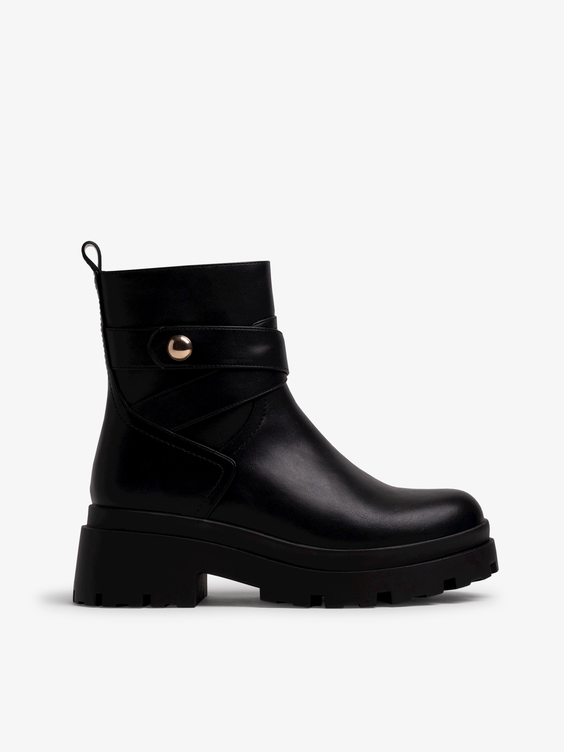 botines planos Mujer Botines negro 01