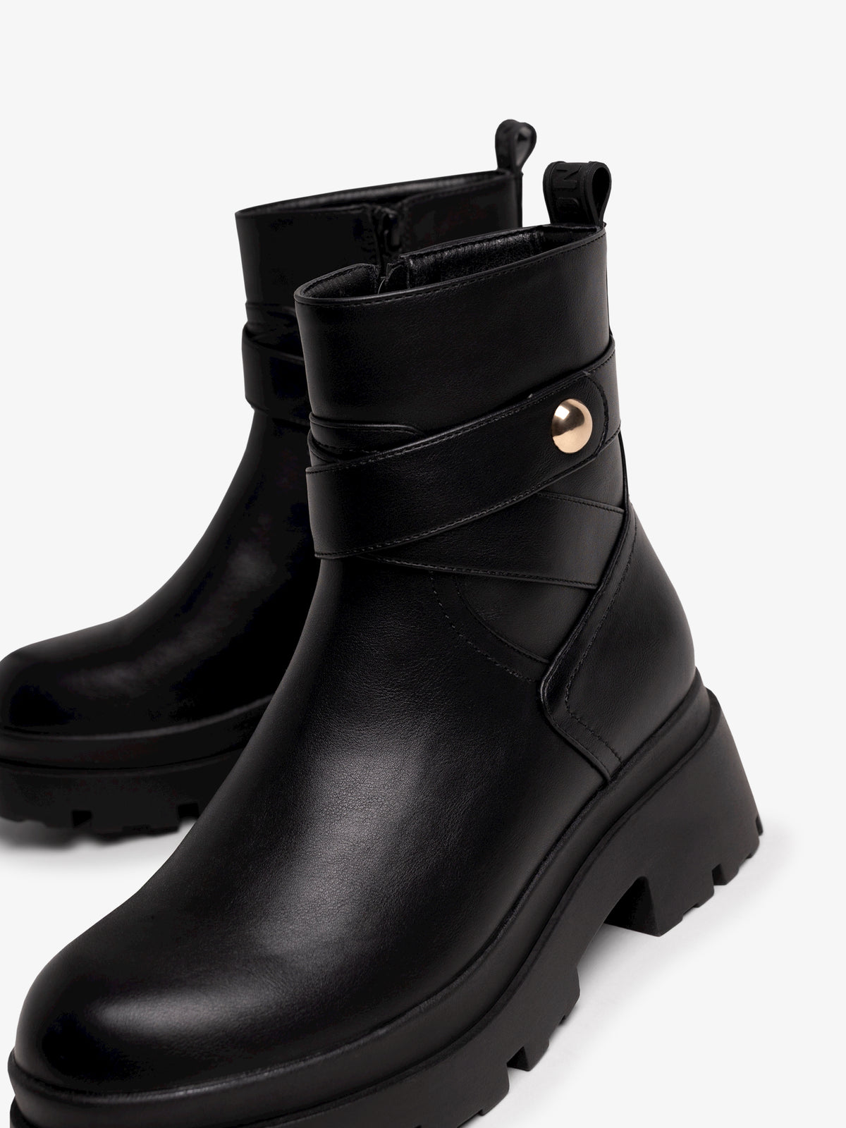 botines planos Mujer Botines negro 06