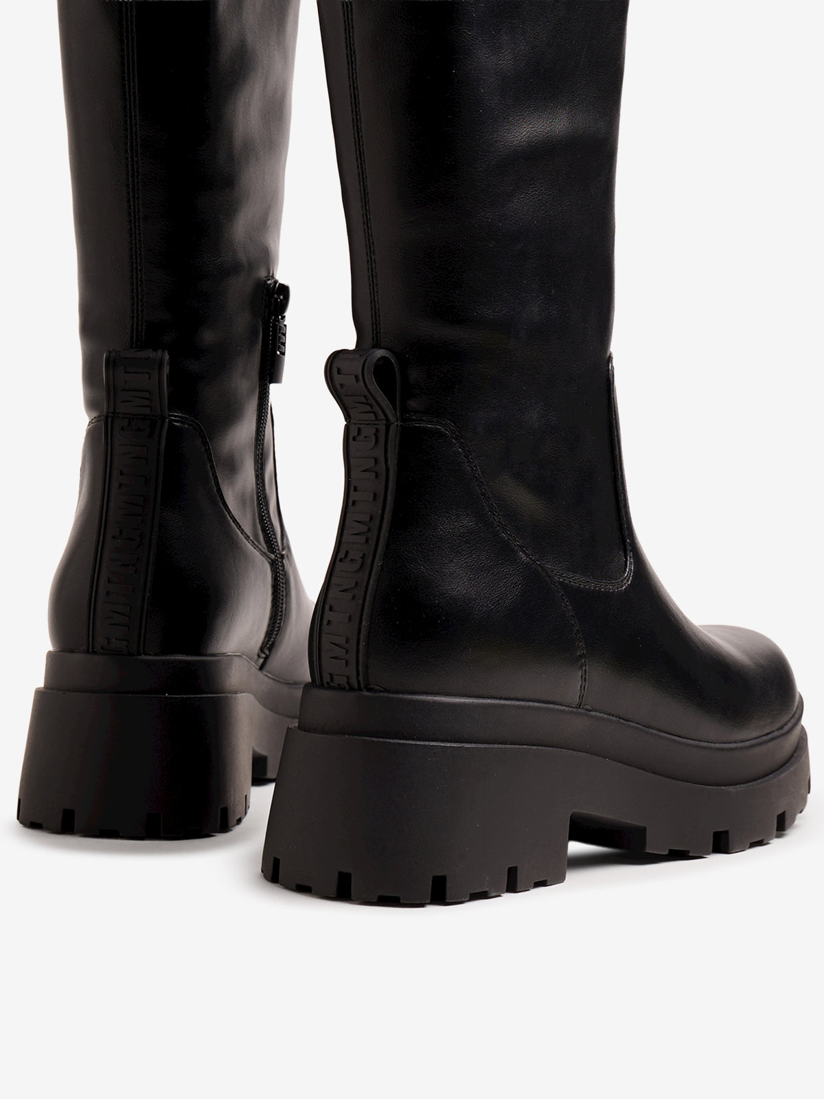 botas planas Mujer negro 06