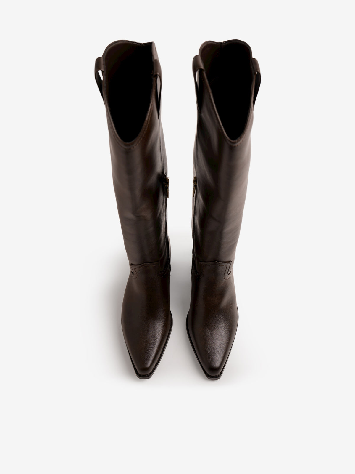 botas planas Mujer Botas marron 02