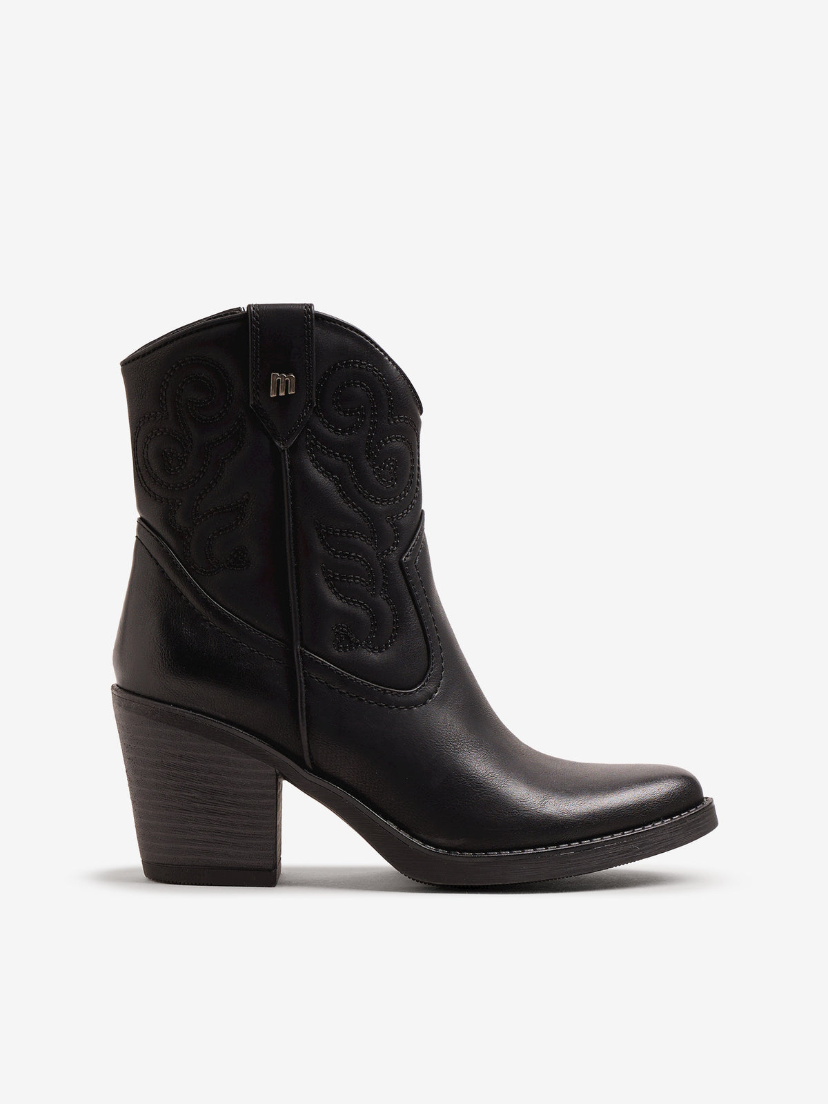 botines de tacón Mujer Botines negro 01