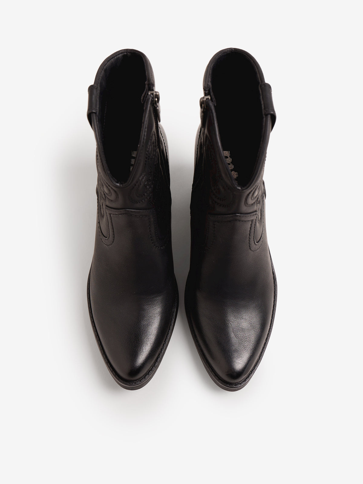 botines de tacón Mujer Botines negro 02