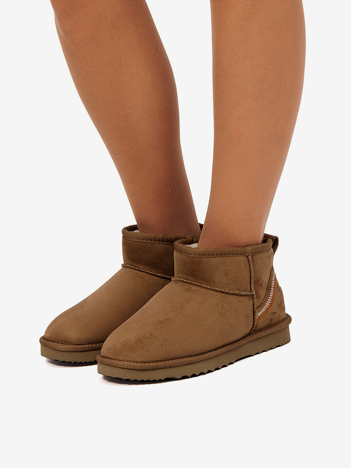 botines planos Mujer Botines apreski marron 03