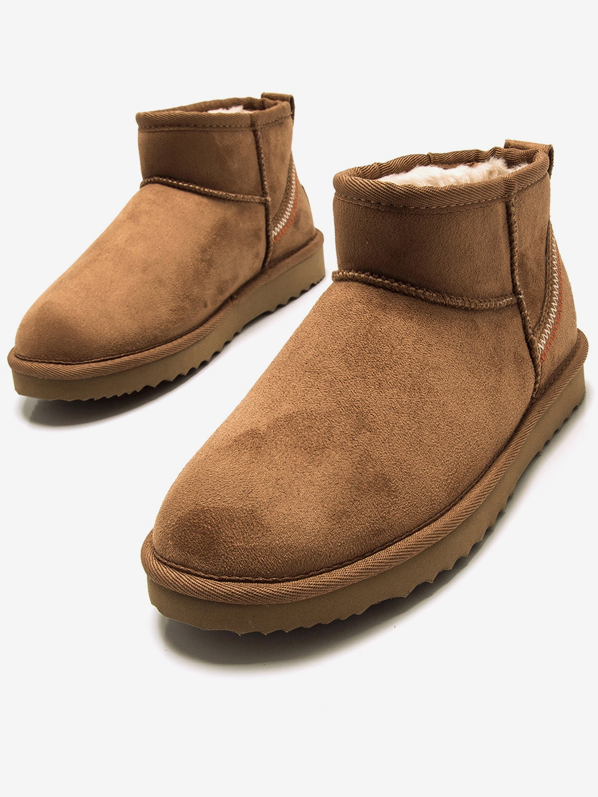 botines planos Mujer Botines apreski marron 06