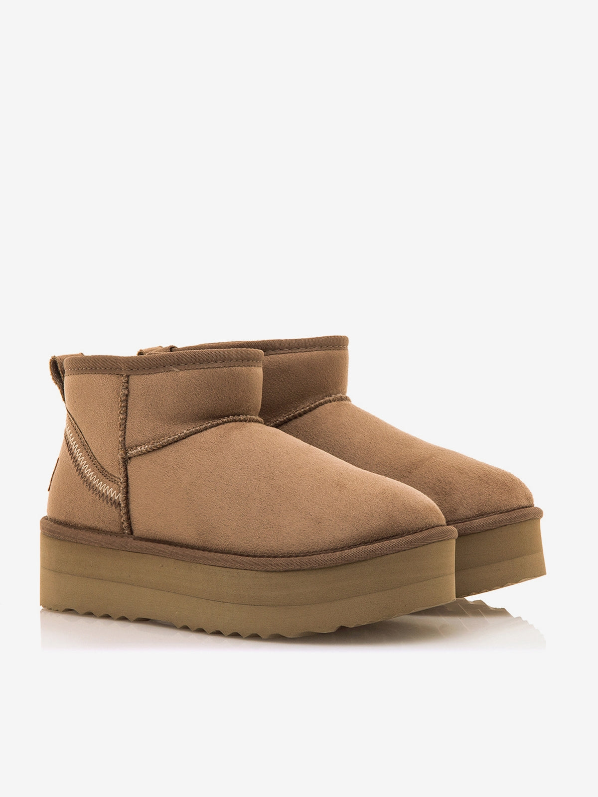 botines planos Mujer Botines apreski marron 05