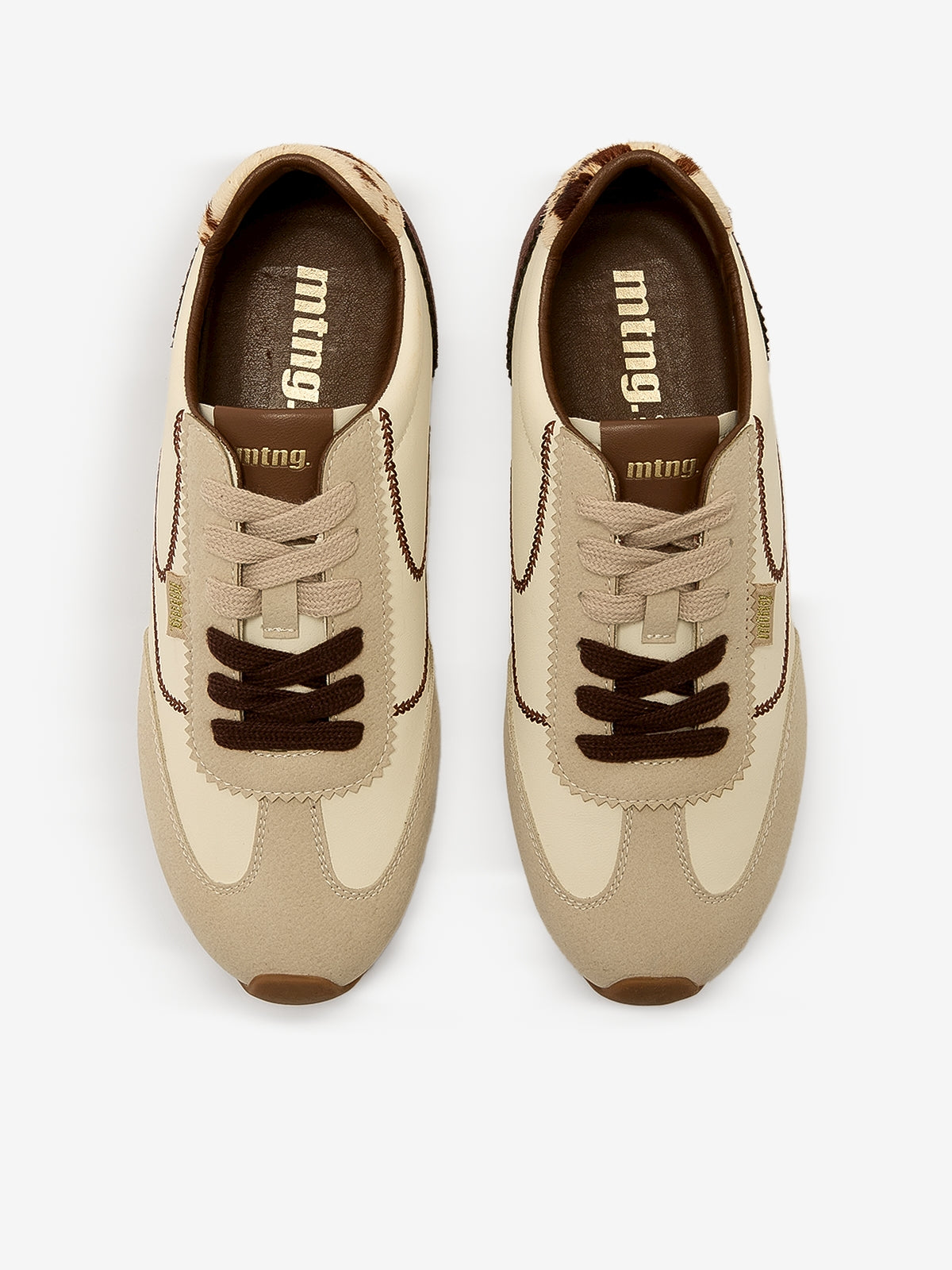 zapatillas Mujer Deportivas de Mujer beige 02