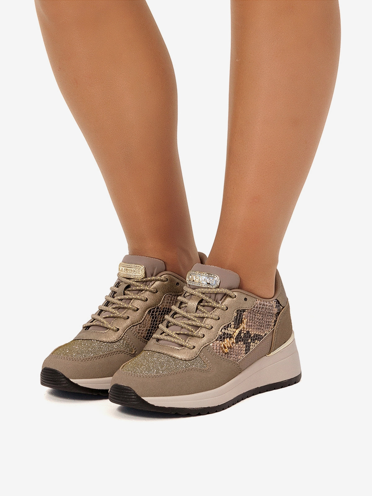 zapatillas Mujer Zapatillas de cuña marron 03
