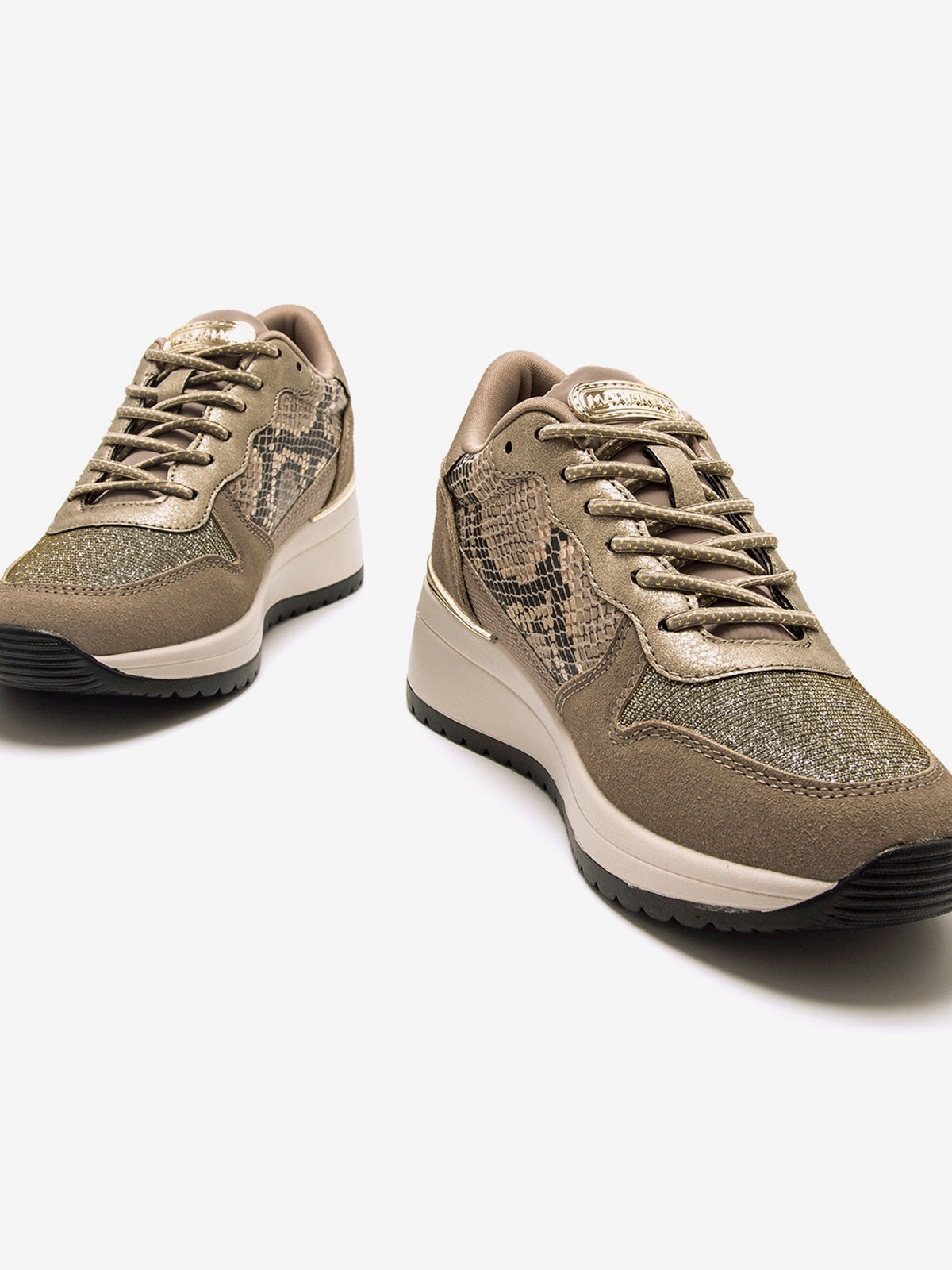 zapatillas Mujer Zapatillas de cuña marron 04