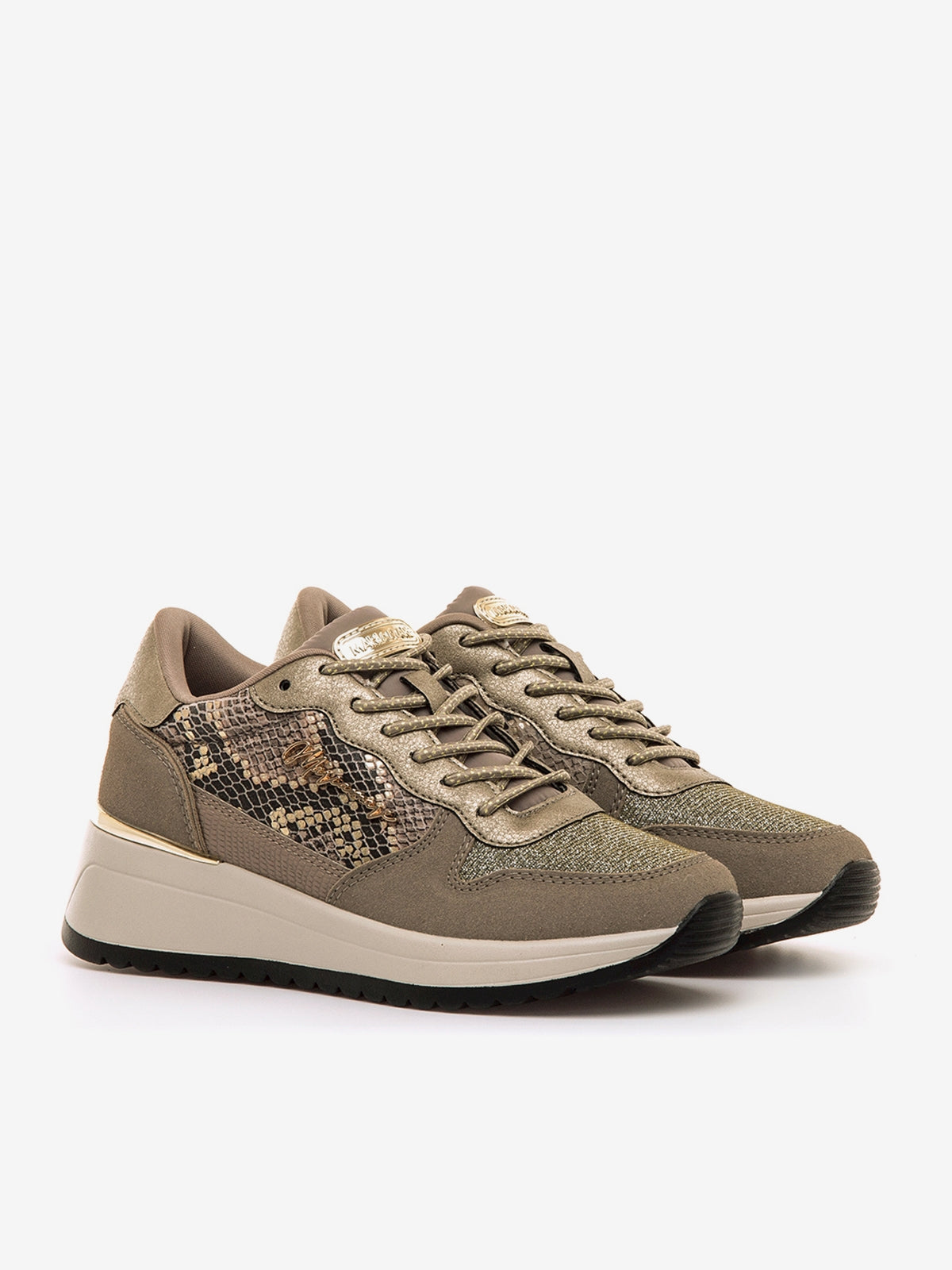 zapatillas Mujer Zapatillas de cuña marron 05