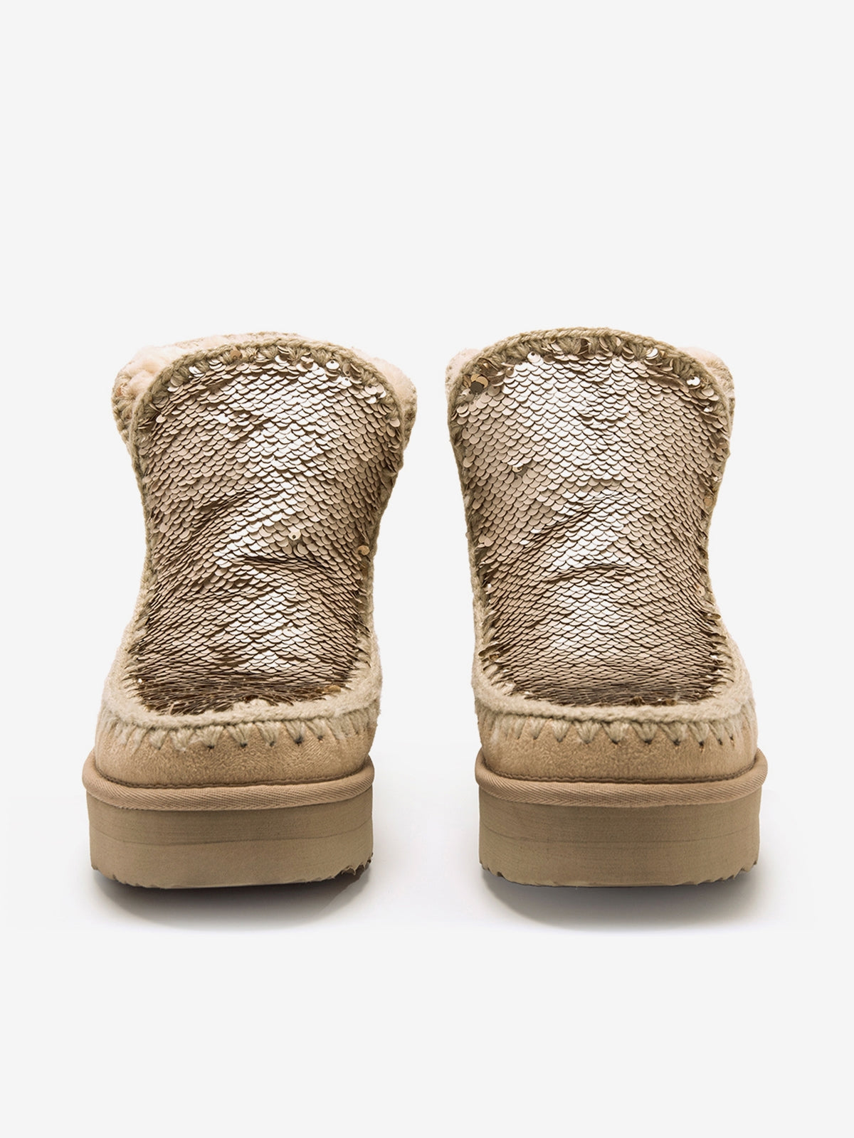 botines planos Mujer Botines apreski beige 04