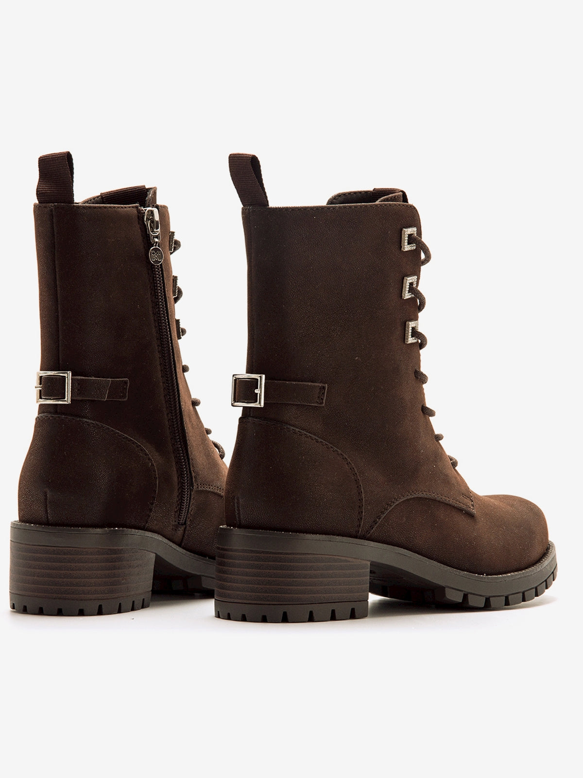 botines de tacón Mujer Botines militares mujer marron 07