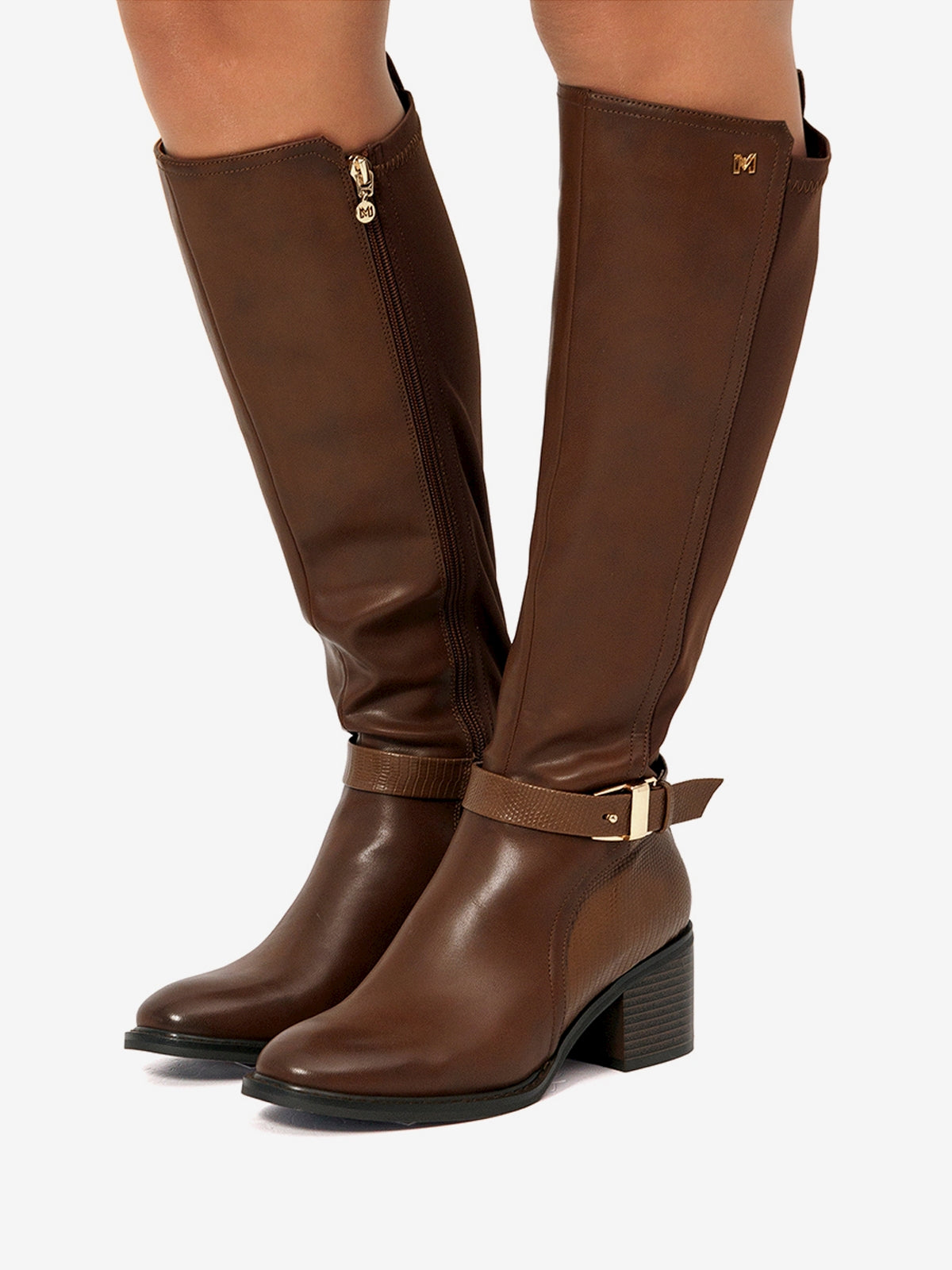 botas de tacón Mujer Botas para mujer marron 03
