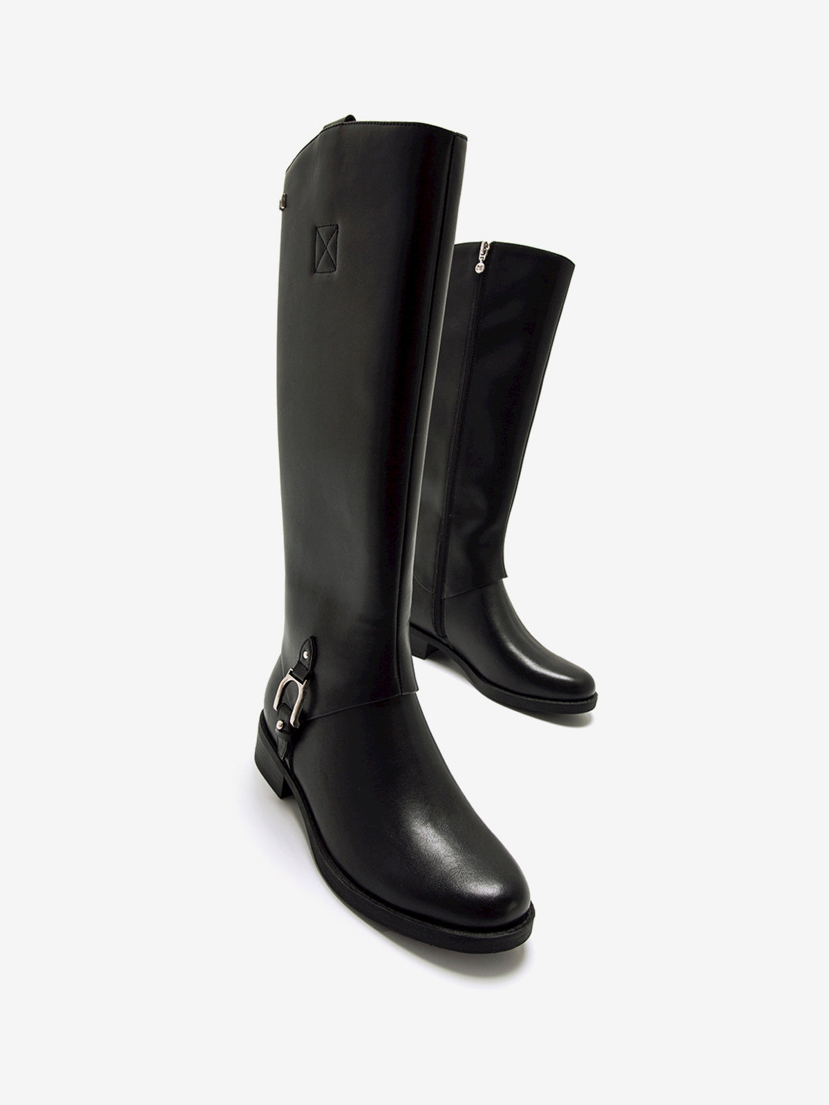 botas planas Mujer Botas para mujer negro 04