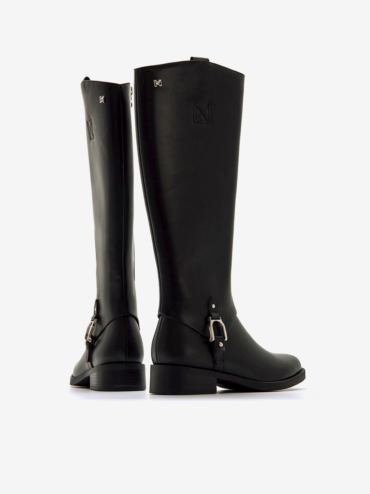 botas planas Mujer Botas para mujer negro 07